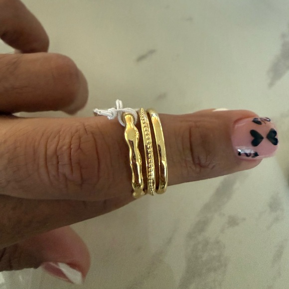 Uncommon James Jewelry - Uncommon James Gold Ring Trio